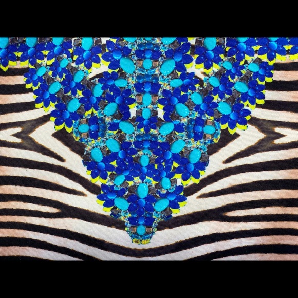 Stella & Dot Jeweled Zebra Capri Clutch - Picture 4 of 6